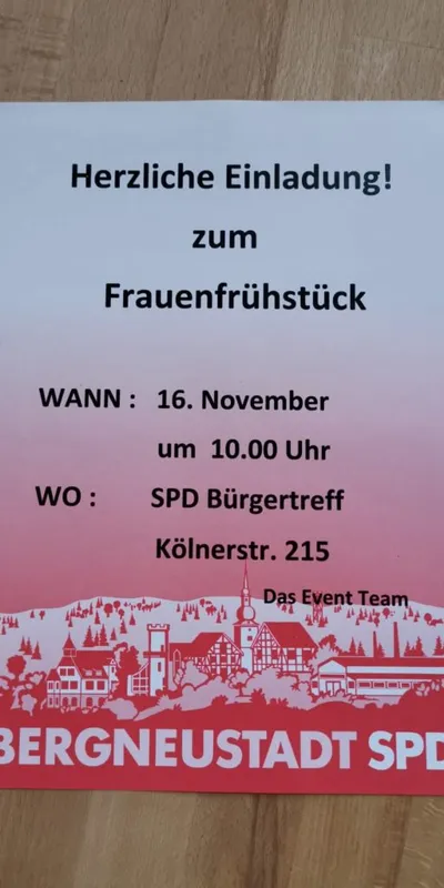 Einladung zum Frauenfrühstück am 16. November