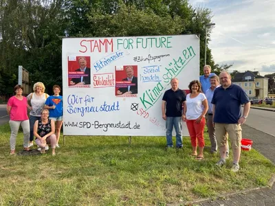 Plakataktion der SPD: Zukunft gestalten mit Thomas Stamm